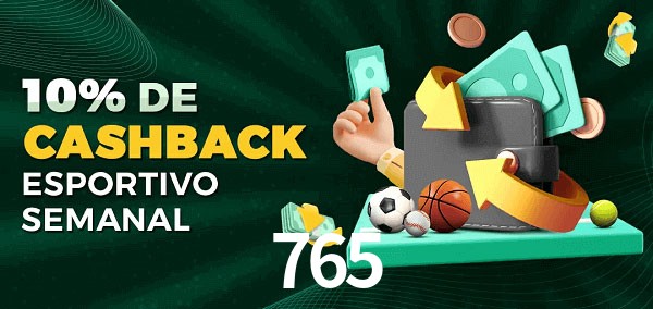 10% de bônus de cashback na 765